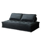 29.92" High Sofa Contemporary Armless Sofa with Bolster Pillows