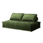 29.92" High Sofa Contemporary Armless Sofa with Bolster Pillows