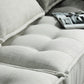 29.92" High Sofa Contemporary Armless Sofa with Bolster Pillows