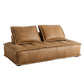 29.92" High Sofa Contemporary Armless Sofa with Bolster Pillows