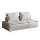 29.92" High Sofa Contemporary Armless Sofa with Bolster Pillows