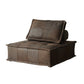 29.92" High Sofa Contemporary Armless Sofa with Bolster Pillows