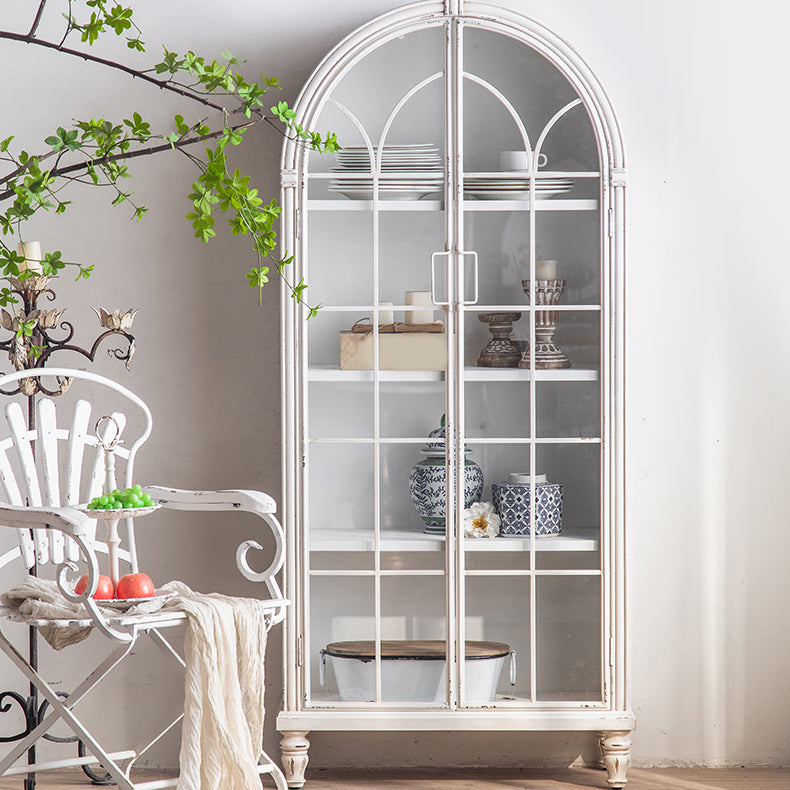 Mid-century Modern Distressed Wooden Cabinet Rectangle Accent Cabinet