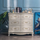 Mid-century Modern Solid Wood Chest in White Rectangle Cabinet with Drawers Clearhalo 'Cabinets & Chests' 'cabinets_chests' 'furn' 'furn_cabinets_chests' 'Furniture' 'Living Room Furniture' 7173617