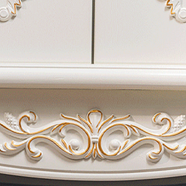 Mid-century Modern Solid Wood Chest in White Rectangle Cabinet with Drawers Clearhalo 'Cabinets & Chests' 'cabinets_chests' 'furn' 'furn_cabinets_chests' 'Furniture' 'Living Room Furniture' 7173619