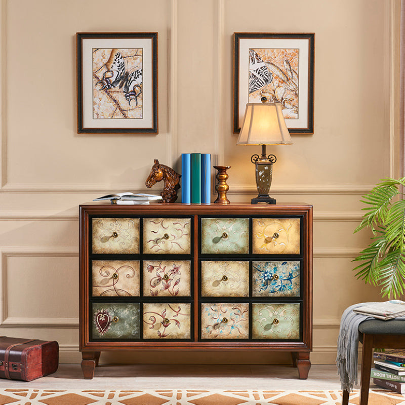 MEDING MEDCIMENTO MODERNO MODERNO 16.14 "Accento largo, mobile laterale del rettangolo di legno