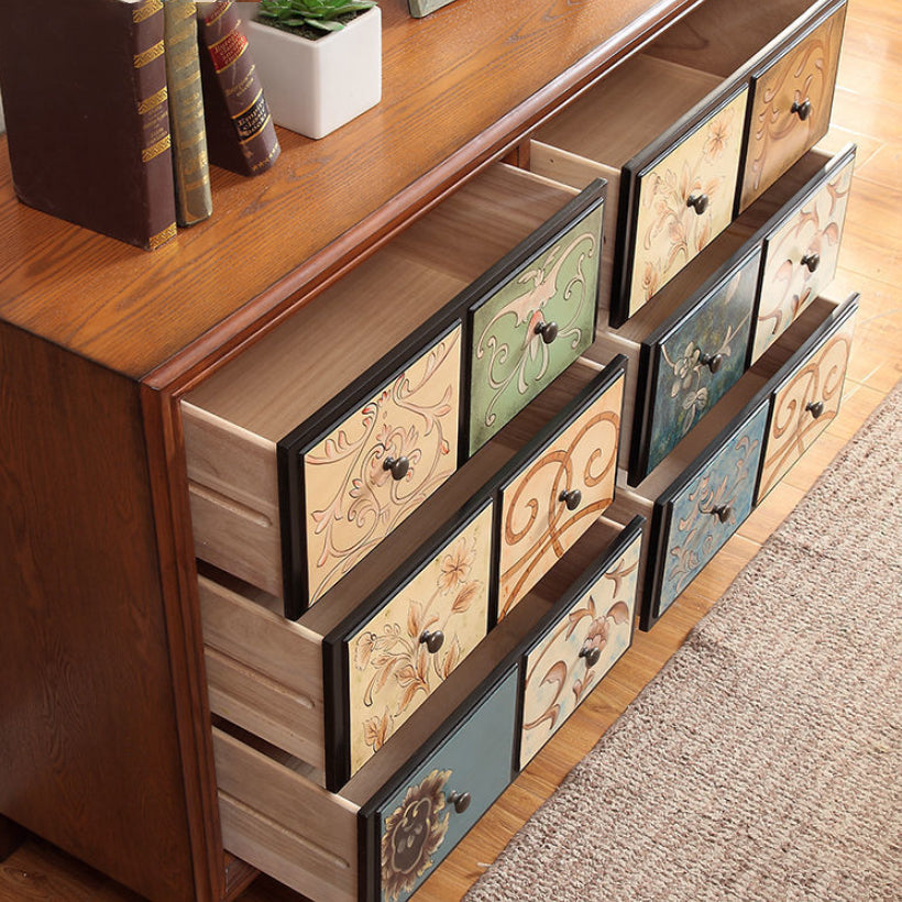 MEDING MEDCIMENTO MODERNO MODERNO 16.14 "Accento largo, mobile laterale del rettangolo di legno