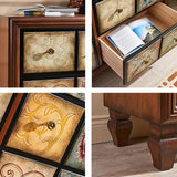 MEDING MEDCIMENTO MODERNO MODERNO 16.14 "Accento largo, mobile laterale del rettangolo di legno