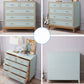 Mid-century Modern Wooden Chest in Blue Rectangle Accent Chest with Drawers Clearhalo 'Cabinets & Chests' 'cabinets_chests' 'furn' 'furn_cabinets_chests' 'Furniture' 'Living Room Furniture' 7173661