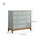 Mid-century Modern Wooden Chest in Blue Rectangle Accent Chest with Drawers Clearhalo 'Cabinets & Chests' 'cabinets_chests' 'furn' 'furn_cabinets_chests' 'Furniture' 'Living Room Furniture' 7173662