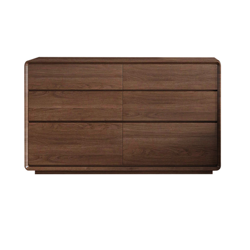 Wooden Chest in Brown Rectangle Accent Chest with 6 and 8 Drawers 63"L x 16"W x 27.5"H Clearhalo 'Cabinets & Chests' 'cabinets_chests' 'furn' 'furn_cabinets_chests' 'Furniture' 'Living Room Furniture' 7173666
