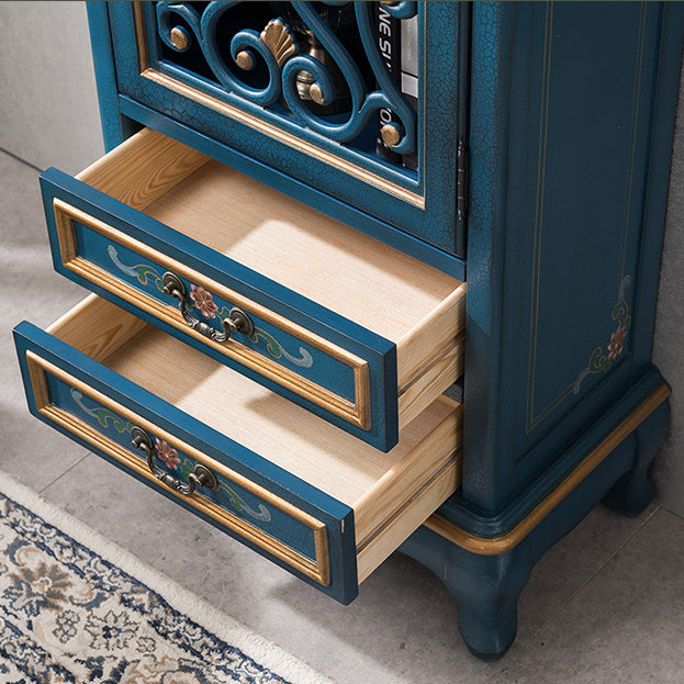 1- Door Wooden Cabinet, Rectangle Accent Cabinet with Drawers Clearhalo 'Cabinets & Chests' 'cabinets_chests' 'furn' 'furn_cabinets_chests' 'Furniture' 'Living Room Furniture' 7173718