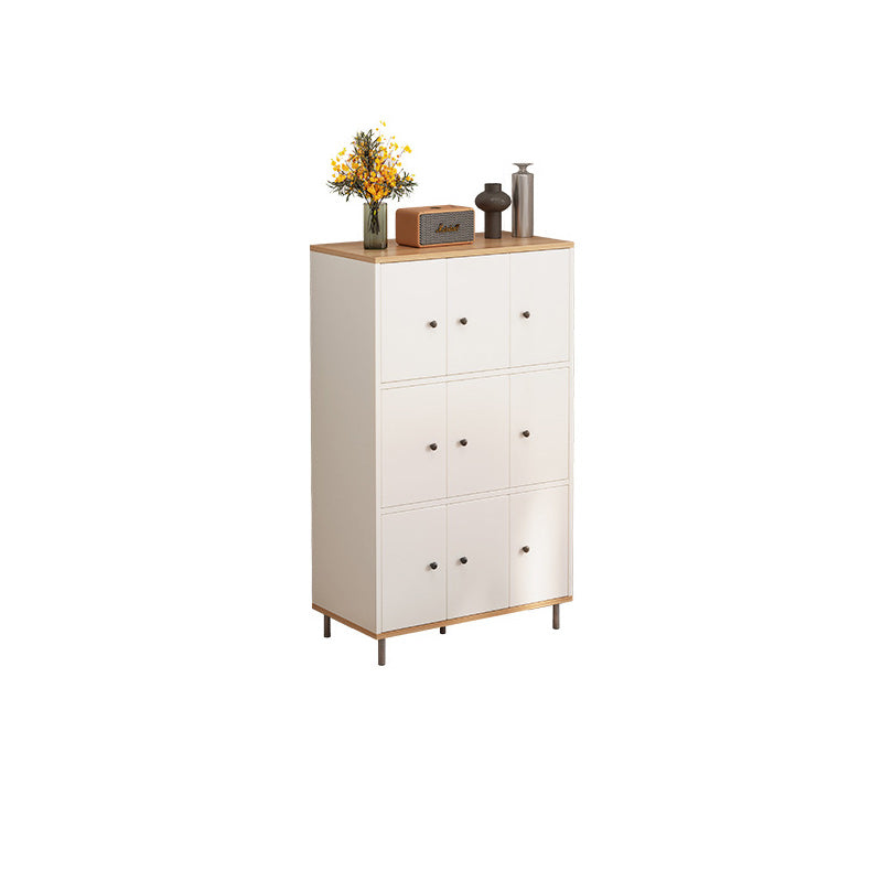 Modern White Cabinet Manufactured Wood Accent Cabinet with Doors Clearhalo 'Cabinets & Chests' 'cabinets_chests' 'furn' 'furn_cabinets_chests' 'Furniture' 'Living Room Furniture' 7174097