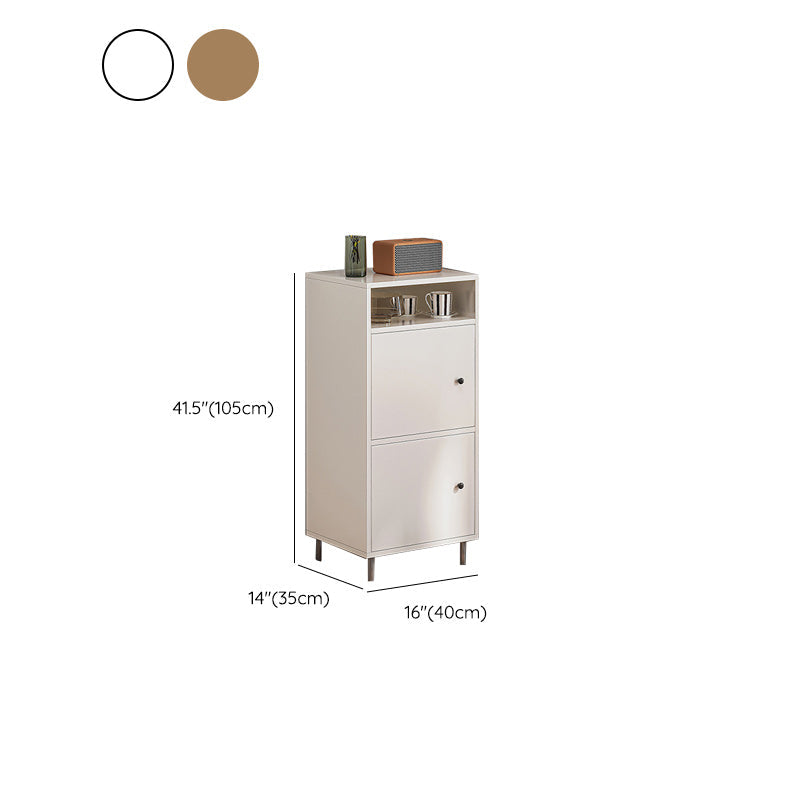 Modern White Cabinet Manufactured Wood Accent Cabinet with Doors Clearhalo 'Cabinets & Chests' 'cabinets_chests' 'furn' 'furn_cabinets_chests' 'Furniture' 'Living Room Furniture' 7174110