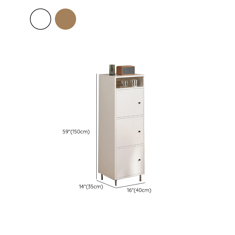 Modern White Cabinet Manufactured Wood Accent Cabinet with Doors Clearhalo 'Cabinets & Chests' 'cabinets_chests' 'furn' 'furn_cabinets_chests' 'Furniture' 'Living Room Furniture' 7174111