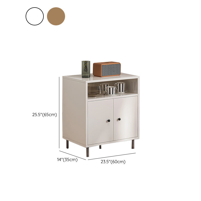 Modern White Cabinet Manufactured Wood Accent Cabinet with Doors Clearhalo 'Cabinets & Chests' 'cabinets_chests' 'furn' 'furn_cabinets_chests' 'Furniture' 'Living Room Furniture' 7174112