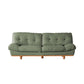 Contemporary Sofa Faux Leather Armless Sofa with Loose Back for Living Room