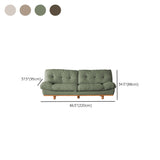 Contemporary Sofa Faux Leather Armless Sofa with Loose Back for Living Room
