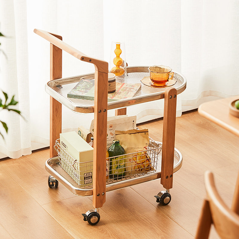 15" Wide Contemporary Corner Table Solid Wood Double Tier Accent Side Table Clearhalo 'Coffee & Accent Tables' 'End & Side Tables' 'end_side_tables' 'furn' 'furn_end_side_tables' 'Furniture' 'Living Room Furniture' 7174178