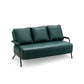 Metal Stationary Loveseat Cushions Back Standard Sofa with Pillows Green PU（Polyurethane） Clearhalo 'furn' 'furn_sofas' 'Furniture' 'Living Room Furniture' 'Sofa' 'sofas' 7174216
