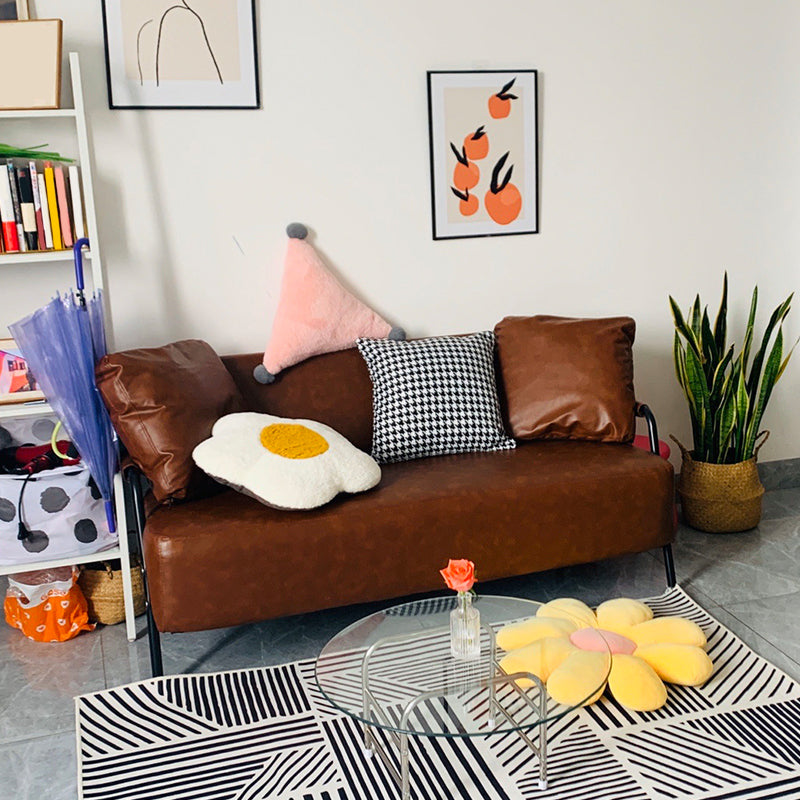 Metal Stationary Loveseat Cushions Back Standard Sofa with Pillows Clearhalo 'furn' 'furn_sofas' 'Furniture' 'Living Room Furniture' 'Sofa' 'sofas' 7174217