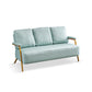 Metal Stationary Loveseat Cushions Back Standard Sofa with Pillows Mint Green Tech Cloth Clearhalo 'furn' 'furn_sofas' 'Furniture' 'Living Room Furniture' 'Sofa' 'sofas' 7174230