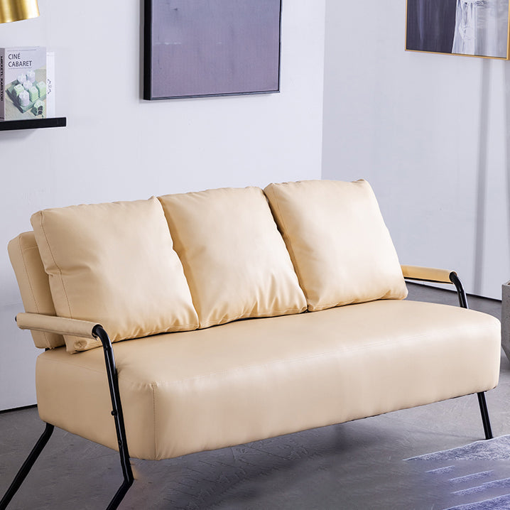 Stationary Loveseat Cushions Back Standard Sofa with Pillows