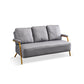Stationary Loveseat Cushions Back Standard Sofa with Pillows
