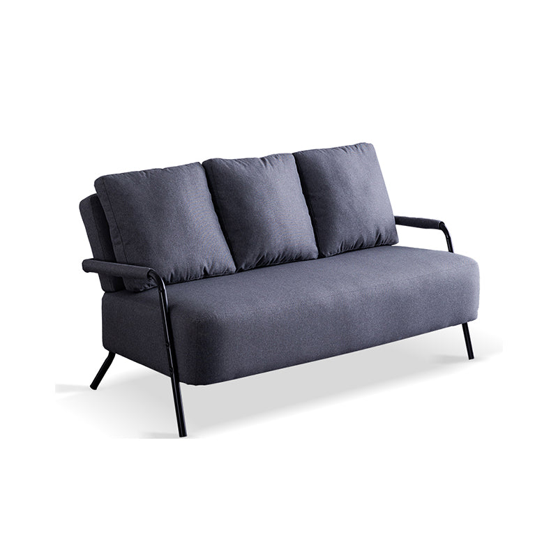 Stationary Loveseat Cushions Back Standard Sofa with Pillows