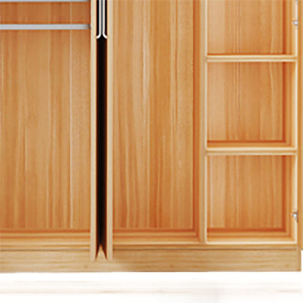 Armate di armadio in stile contemporaneo Combinazione in legno per la camera da letto