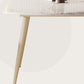 Round Modern Dining Table for Kitchen White Dinette Table with Metal Legs Clearhalo 'Dining Tables & Seating' 'Dining Tables' 'dining_table' 'furn' 'furn_dining_table' 'Furniture' 'Kitchen & Dining Furniture' 7177776