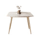 Round Modern Dining Table for Kitchen White Dinette Table with Metal Legs Clearhalo 'Dining Tables & Seating' 'Dining Tables' 'dining_table' 'furn' 'furn_dining_table' 'Furniture' 'Kitchen & Dining Furniture' 7177778