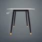 Rectangle Modern Dining Table White Stone Top Indoor Dinette Table
