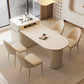 Modern Free Form Dining Table Stone Top Dinette Table with Storage Clearhalo 'Dining Tables & Seating' 'Dining Tables' 'dining_table' 'furn' 'furn_dining_table' 'Furniture' 'Kitchen & Dining Furniture' 7177842