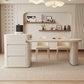 Modern Free Form Dining Table Stone Top Dinette Table with Storage Clearhalo 'Dining Tables & Seating' 'Dining Tables' 'dining_table' 'furn' 'furn_dining_table' 'Furniture' 'Kitchen & Dining Furniture' 7177845