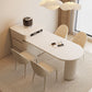 Modern Free Form Dining Table Stone Top Dinette Table with Storage Clearhalo 'Dining Tables & Seating' 'Dining Tables' 'dining_table' 'furn' 'furn_dining_table' 'Furniture' 'Kitchen & Dining Furniture' 7177849