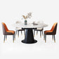 Sintered Stone Dining Table Drop-Leaf Dinner Table for Dining Room Clearhalo 'Dining Tables & Seating' 'Dining Tables' 'dining_table' 'furn' 'furn_dining_table' 'Furniture' 'Kitchen & Dining Furniture' 7177856