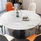 Sintered Stone Dining Table Drop-Leaf Dinner Table for Dining Room Clearhalo 'Dining Tables & Seating' 'Dining Tables' 'dining_table' 'furn' 'furn_dining_table' 'Furniture' 'Kitchen & Dining Furniture' 7177861