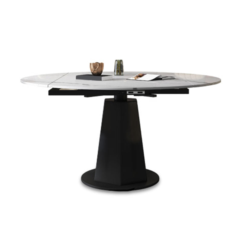 Modern Sintered Stone Dining Table Drop-Leaf Dinner Table for Dining Room
