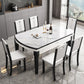 Modern Drop-Leaf Dining Table Sintered Stone Dinner Table for Dining Room