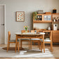 Stone Top Dinette Table with Wooden Frame Modern White Home Dining Table Clearhalo 'Dining Tables & Seating' 'Dining Tables' 'dining_table' 'furn' 'furn_dining_table' 'Furniture' 'Kitchen & Dining Furniture' 7177924