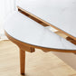 Stone Top Dinette Table with Wooden Frame Modern White Home Dining Table Clearhalo 'Dining Tables & Seating' 'Dining Tables' 'dining_table' 'furn' 'furn_dining_table' 'Furniture' 'Kitchen & Dining Furniture' 7177929