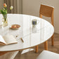 Stone Top Dinette Table with Wooden Frame Modern White Home Dining Table Clearhalo 'Dining Tables & Seating' 'Dining Tables' 'dining_table' 'furn' 'furn_dining_table' 'Furniture' 'Kitchen & Dining Furniture' 7177930