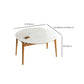 Stone Top Dinette Table with Wooden Frame Modern White Home Dining Table Clearhalo 'Dining Tables & Seating' 'Dining Tables' 'dining_table' 'furn' 'furn_dining_table' 'Furniture' 'Kitchen & Dining Furniture' 7177933
