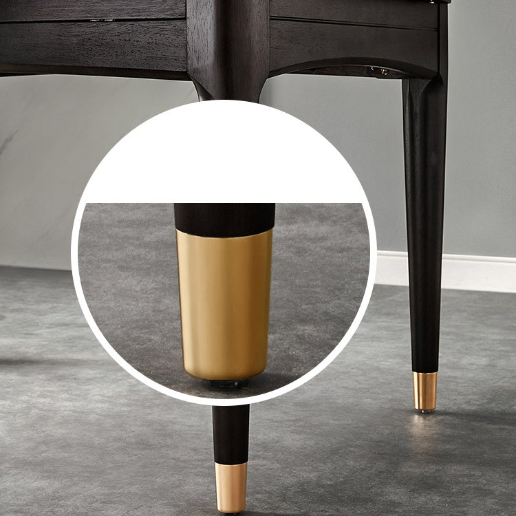 Sintered Stone Dining Table Round Drop-Leaf Dinner Table for Dining Room Clearhalo 'Dining Tables & Seating' 'Dining Tables' 'dining_table' 'furn' 'furn_dining_table' 'Furniture' 'Kitchen & Dining Furniture' 7177946