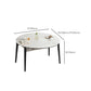 Sintered Stone Dining Table Round Drop-Leaf Dinner Table for Dining Room Clearhalo 'Dining Tables & Seating' 'Dining Tables' 'dining_table' 'furn' 'furn_dining_table' 'Furniture' 'Kitchen & Dining Furniture' 7177950