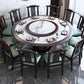 Rubberwood Frame Dinette Table Traditional Round Indoor Dining Table Clearhalo 'Dining Tables & Seating' 'Dining Tables' 'dining_table' 'furn' 'furn_dining_table' 'Furniture' 'Kitchen & Dining Furniture' 7177953