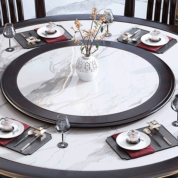 Rubberwood Frame Dinette Table Traditional Round Indoor Dining Table Clearhalo 'Dining Tables & Seating' 'Dining Tables' 'dining_table' 'furn' 'furn_dining_table' 'Furniture' 'Kitchen & Dining Furniture' 7177958