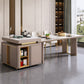 Sintered Stone Dining Table Modern Rectangle Dinner Table for Dining Room Clearhalo 'Dining Tables & Seating' 'Dining Tables' 'dining_table' 'furn' 'furn_dining_table' 'Furniture' 'Kitchen & Dining Furniture' 7177990