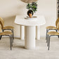White Modern Dining Table Sintered Stone Dinner Table for Dining Room